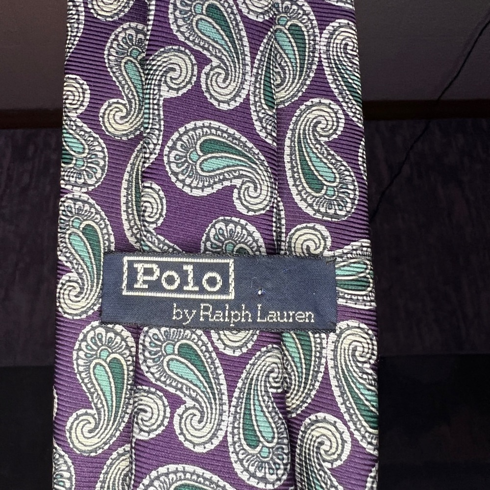 Vintage polo men necktie 3”